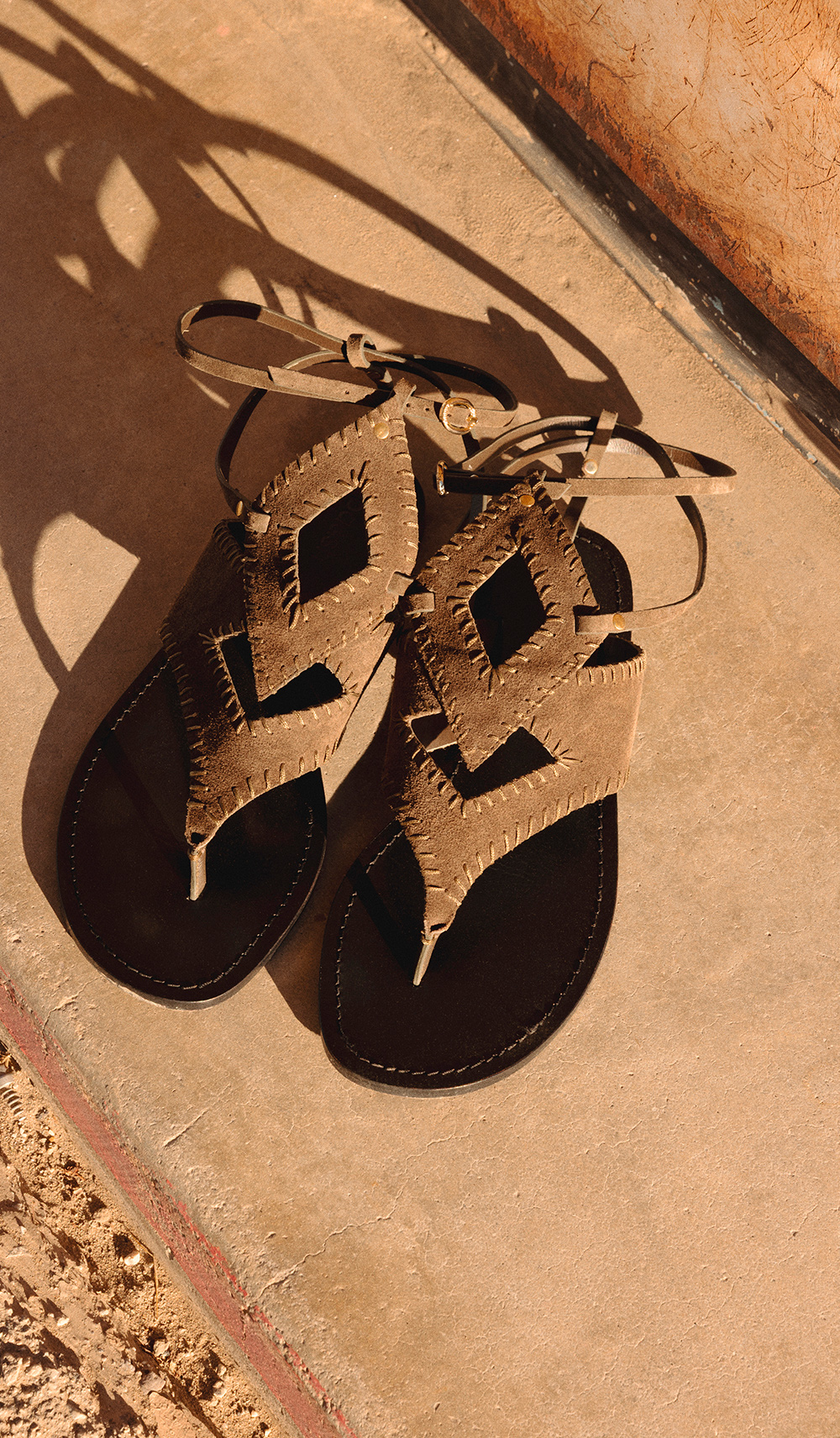 Khaki sandals